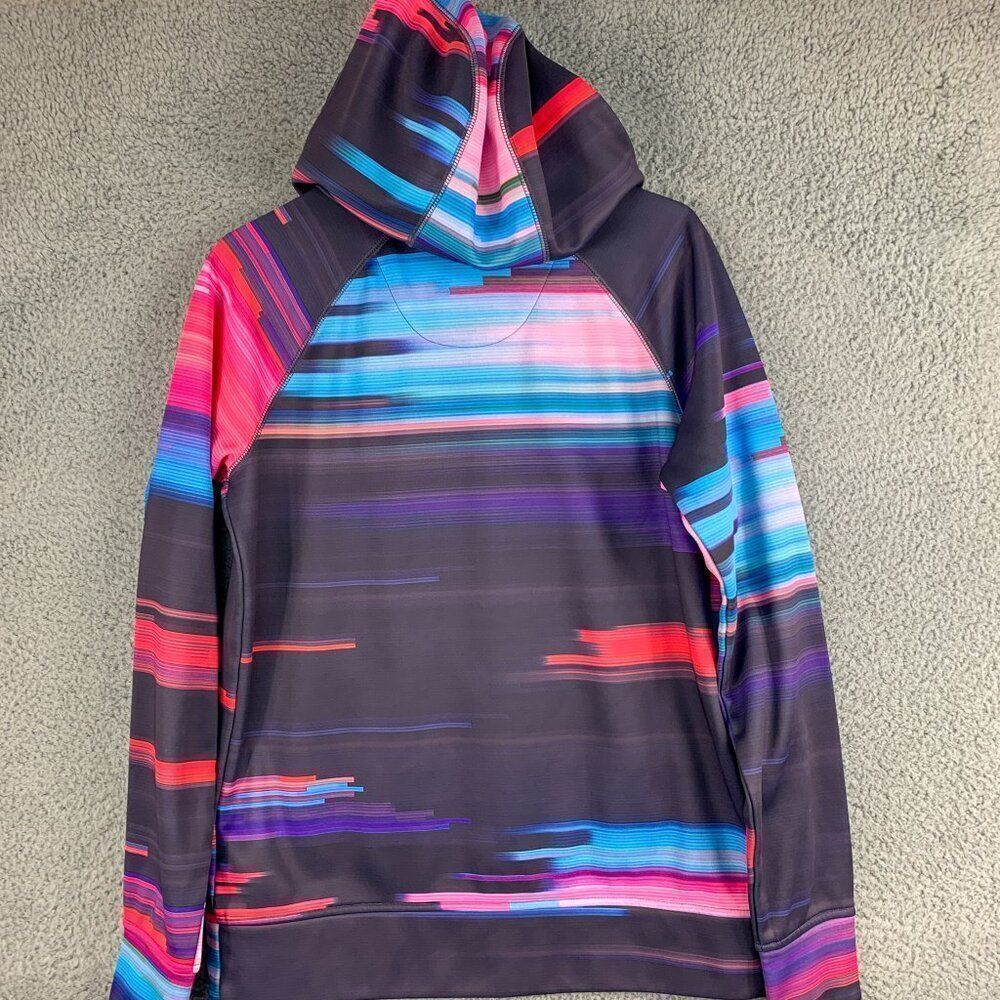 Burton Dryride Hoodie Womens Medium Black Outdoor Hike Run Camp Thumb Holes - Picture 7 of 13